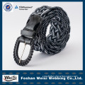 PU Loop Buckle Fashion Hot-sell Braided Ribbon Belt For Girls And Boys